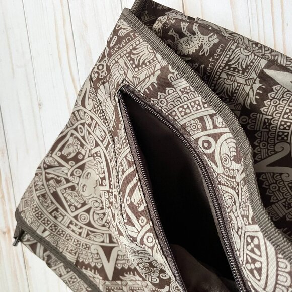 Messenger Crossbody Bag Mayan Aztec Inspired Print - Picture 7 of 13
